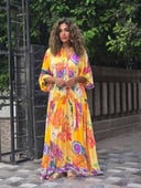 Multicolour Yellow dress