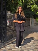 Black linen pants