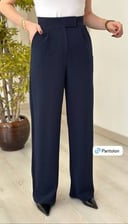 Navy Blue Classic Stitch Pants 