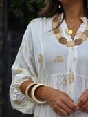 White embroidered dress