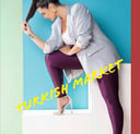 Plus size Aubergine Metallic leggings 