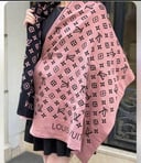 LV double face shawl