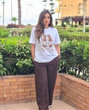 Brown cotton sweatpants 