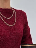 Nubby Textured Oversize Bordo Pullover 