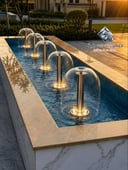 تصميم نافورة لينير غلو المظلية للممرات والحدائق المودرن