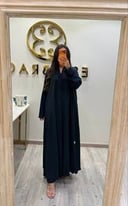 عباية كريب عملية كحلي واخضر