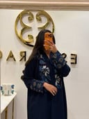 عباية كريب مع أقطان مطرزة