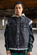 New hooded design denim vest