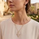 وشاح وحلق ذهبي WS006