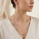 وشاح وحلق فضي WF007