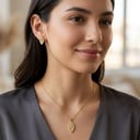 سلسال وحلق ذهبي SS007