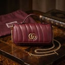 شنطة يد صغيرة عنابي GUS