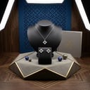 سلسال وحلق فضي SF007