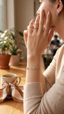 سوارة طايحه فضي SF020