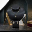 سلسال وحلق ذهبي SS010