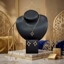 سلسال وحلق ذهبي SS015