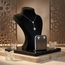 سلسال وحلق فضي SF001