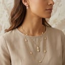 وشاح وحلق ذهبي WS002