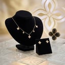 سلسال وحلق ذهبي SS016