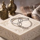 سوارة واقفة فضي F006
