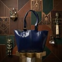 شنطة كتف كبيرة كحلي PRQ - 3062