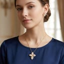 وشاح وحلق ذهبي WS001