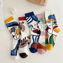 مجموعة من ٥ شرابات برسومات مختلفة 