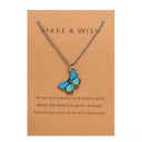 Blue Butterfly Necklace