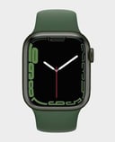 ساعة ابل Series 7 MKN73AE 45mm هيكل ألومنيوم أخضر مع GPS و سوار Clover Sport رقم.916E