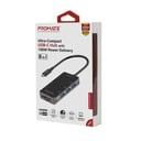 بروموت موزع USB-C صغير الحجم 8 في 1 مع توصيل طاقة 100 وات رقم.697E