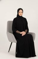 عبايه بكم شبك شيك وأنيق