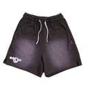 STARS SHORTS, FADED DARK GREY 