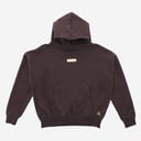 TAPE DARK BROWN HOODIE 