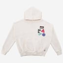 PATCHES IVORY HOODIE