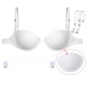 Transparent Back Firm Cup Bra – No Padding