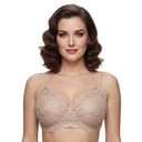 Embroidered Bra with Underwire Support - Cup B