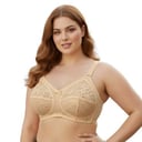 Asseel Doreen D-Cup Wireless Lace Bra - Full Coverage & Support