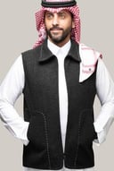 سديرية جوخ بلون أسود W102