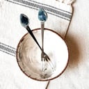 Silver cake fork set
