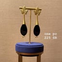 black earrings
