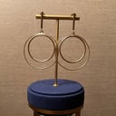 golden loops earrings 