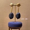 charcoal earrings