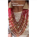 layered necklace ( green ) 