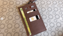 Phone/card holder - pink