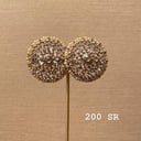 golden pearl earrings