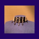  #67 - black and pearl choker with bracelet 