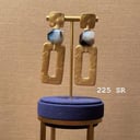 ombre stone earrings -#120 