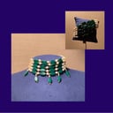 green pearly choker and bracelet - #91