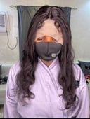 20 انش ويفي  بفرقه ثابته دانتيل من الاذن للاذن 