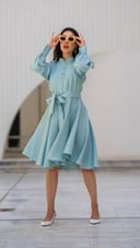 Classic linen dress